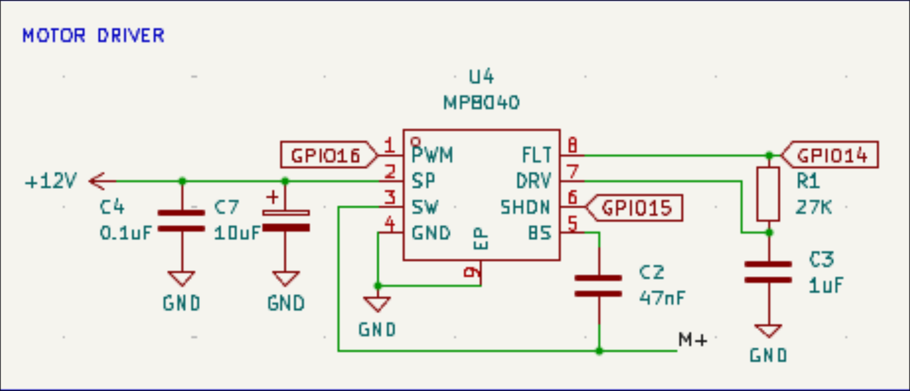 Motor driver schematic