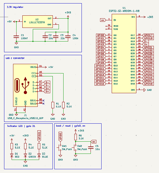 Basic MCU PCB schematic
