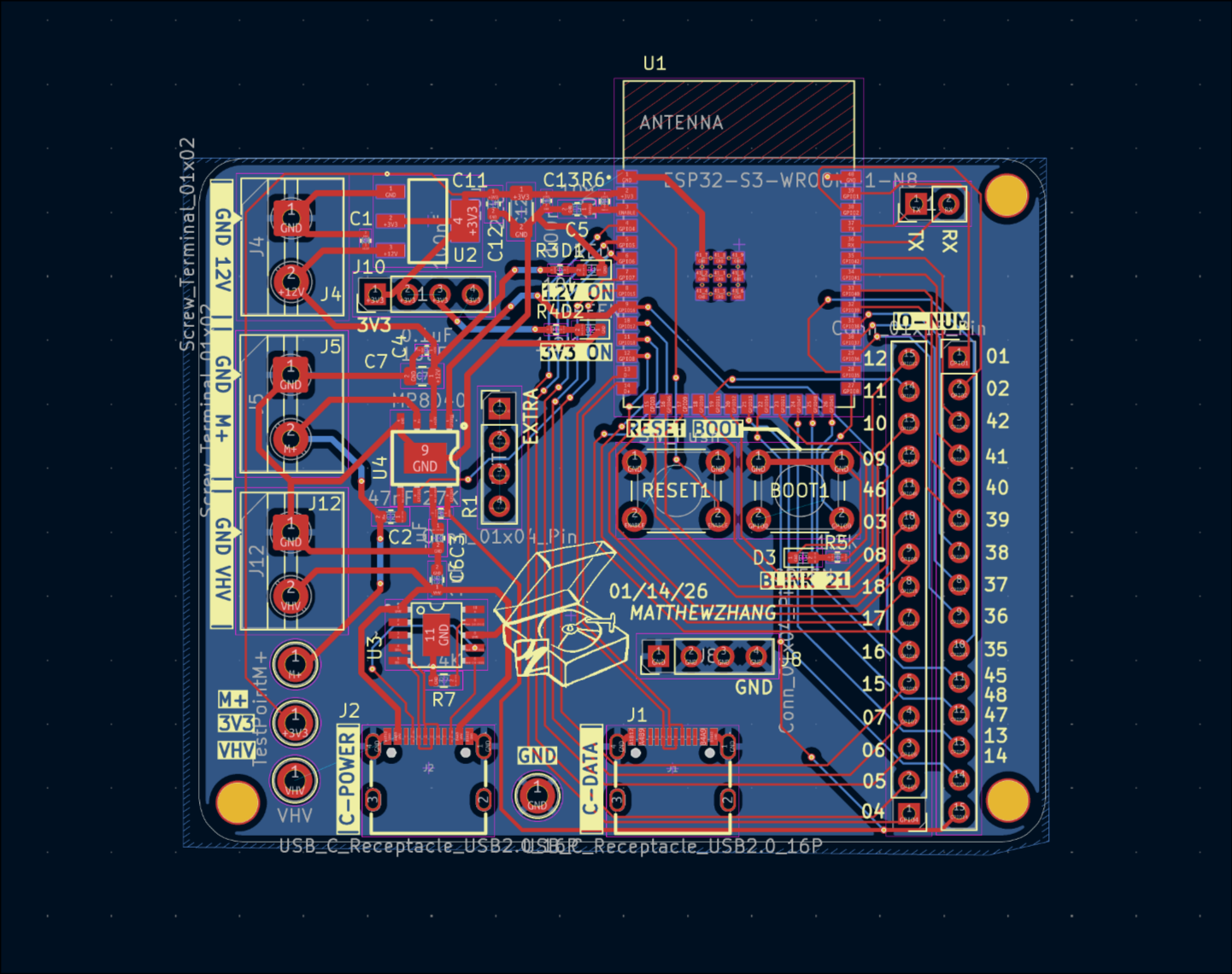 PCB routing view