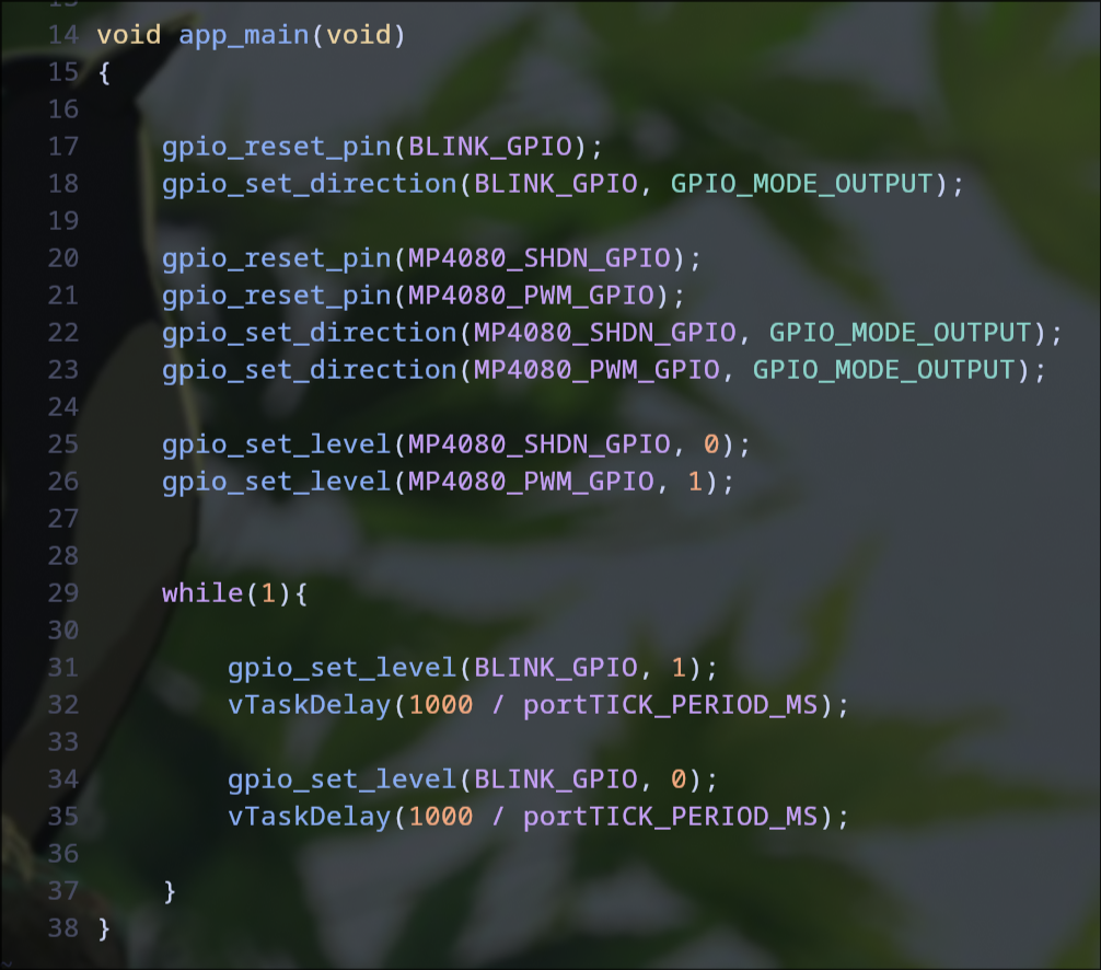Basic motor test code